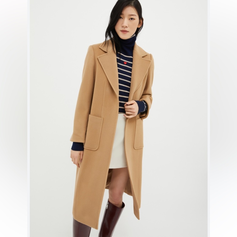 ❤️‍🔥BURBERRY ❤️‍🔥AUTHENTIC NEW WOOL MIDI COAT IN CAMEL COLOR SIZE 10